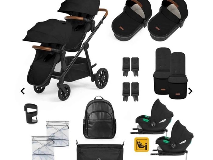ickle bubba virgo twin 18 piece travel system