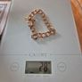 9 Carat Heavy Italian Rose Gold Curb bracelet Image 6