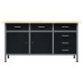 Workbench Black 160x60x85 cm Steel Image 4