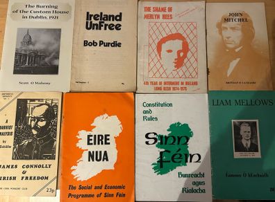Collection of 8 Vintage Irish Political & Republican Pamphlets (1970s)