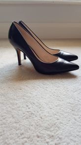 NINE WEST - black patent high heels