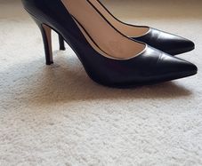 NINE WEST - black patent high heels