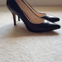 NINE WEST - black patent high heels