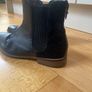 Barbour black leather ankle boots size 6 UK 39 Image 2