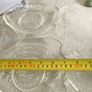 Vintage set of 3 fish shape glass serving plates, Fish plate, Nautical decor. Image 2