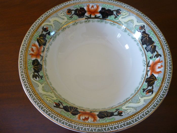 Myott Lotus Bowl Antique Circa 1920's Immaculate Large