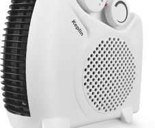 FREE EXPRESS SHIPPING  Electric Fan Heater with 2000W Power, 2 Heat Settings, Fan Setting, Safety Features & Sleek Horizontal & Vertical Design, Heat Protection & Thermostat, Lightweight & Portable for Home & Office