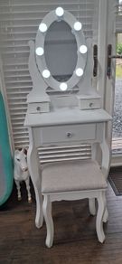 Girl's Dressing Table / Vanity Table & Matching Stool.