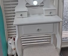 Girl's Dressing Table / Vanity Table & Matching Stool.
