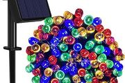 Led Solar String Lights 7m 50 Lights 8 Patterns Solar Fairy String Lights Waterproof Garden Wedding Party Decoration