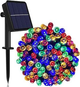 Led Solar String Lights 7m 50 Lights 8 Patterns Solar Fairy String Lights Waterproof Garden Wedding Party Decoration