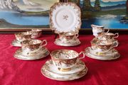 21 Piece Arklow Elegance Bone China Tea Set For 6 Person Setting Made In Ireland