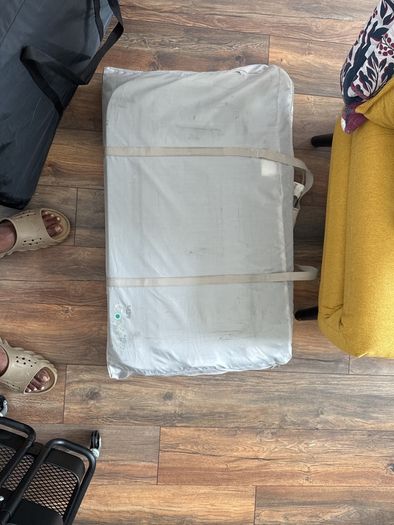 Tutti Bambini CoZee Lite Bedside Crib next to me cot grey