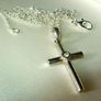 Vintage Hallmarked 9ct Gold Diamond Cross & Chain Image 5