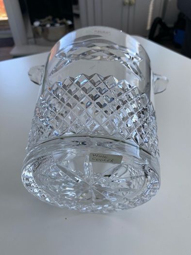 Galway crystal ice bucket wine cooler