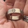 White gold Cartier Love Ring Image 4