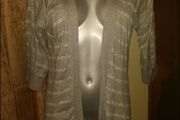 Long Cardigan F&amp;F grey/silver size UK14 EUR42 Postage included