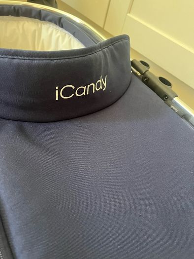 iCandy Peach Royal blue & Brown leather