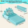 Kids Sofa Bed, 2-in-1 Kids Folding Chair, 150cm Soft Crystal Velvet Toddlers Sofa Bed for Bedroom Livingroom, Playroom, Birthday Gift for Boys Girls Image 4