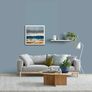 Poolbeg Lighthouse, Part Abstract, large framed painting by artist Helen Mathews Image 2