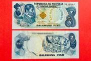 Philippines  2 Piso  1969. Pick  159b. ( Uncirculated )