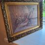 Vintage 1970s framed art print titled "Pheasant and Wagon Wheel" by American Wildlife Artist Robert K. Abbett Image 2