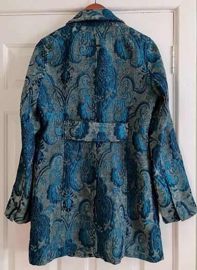 DKNY Size 10-12 Ladies Teal Coat