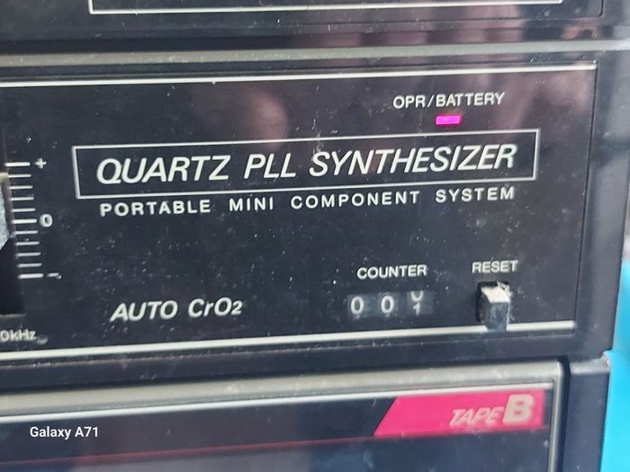 Vintage SANYO Radio and Dual Tape Deck, Model No. C36L, and 2 speakers, in excellent condition, both Tapes and Radio functioning well