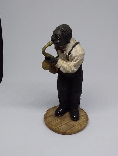 African American Saxophone Player - Vintage
