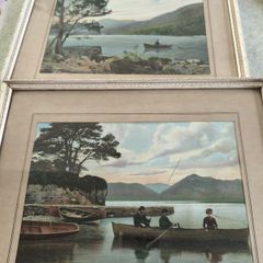 Set Of 2 Framed   Post Card  Large Killarney Lake - Glena Bay From The Lake Hotel