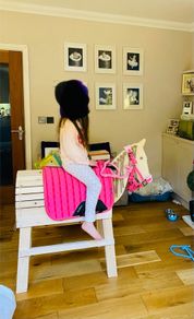 Gorgeous wooden hobby horse toy