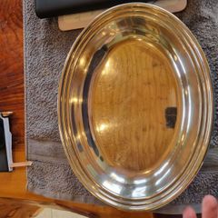 Silver serving dish