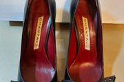 Chantal women's Italian leather high heel leaf bow stud shoes Fondo 832 size 4.5 UK &amp; 6.5 UK