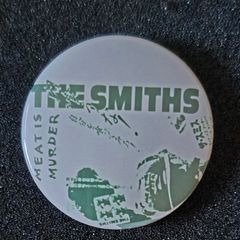The smith's, pin back button badge.