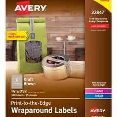 Avery wraparound product labels