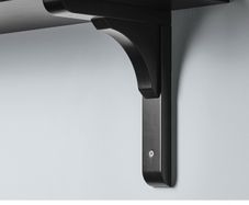 IKEA BERGSHULT / RAMSHULT - Wall Shelves with Brackets -  Black Brown