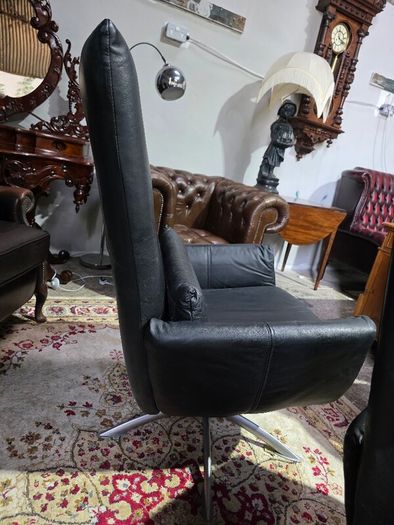2xswivel chairs real leather