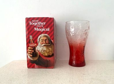 Christmas Coca Cola Glass