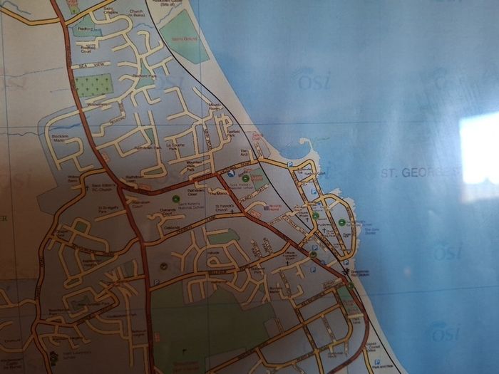Framed Greystones Map c.2005