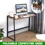 _Foldable Writing Computer Desk Modern Sturdy Office Desk, 100cm Image 5
