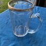 Vintage pint glass in leather holder Image 8