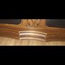 set of 2 solid oak italian leather armchairs Image 7