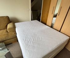 Double bed with mattress