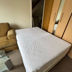 Double bed with mattress