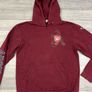 Vintage 00s Nike Arsenal London Hoodie Mens Medium Blackcurrant Burgundy Image 2