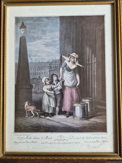 Vintage Framed Prints - "Cries of London" by Francis Wheatley (Set of 6)