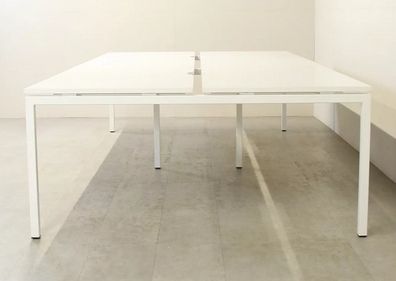 Desk system for 2 or 4 people