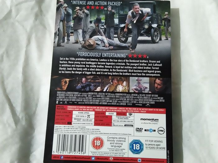 Lawless Dvd