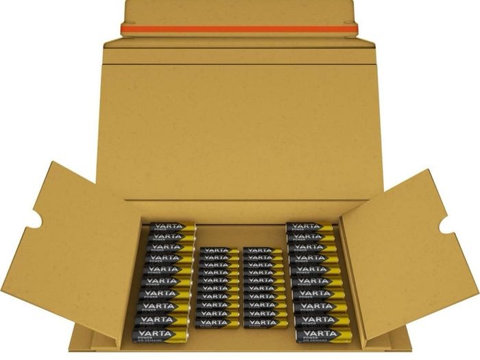 Batteries 20x AA & 20 AAA, pack of 40, Power On Demand, Alkaline, storage pack in environmentally friendly packaging, ideal for computer accessories, Smart Home devices, Made in Germany