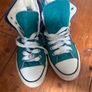 Converse Hi Tops, Teal Blue Image 2